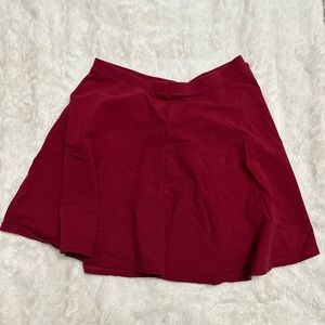 Red LA Hearts Peplum Skirt